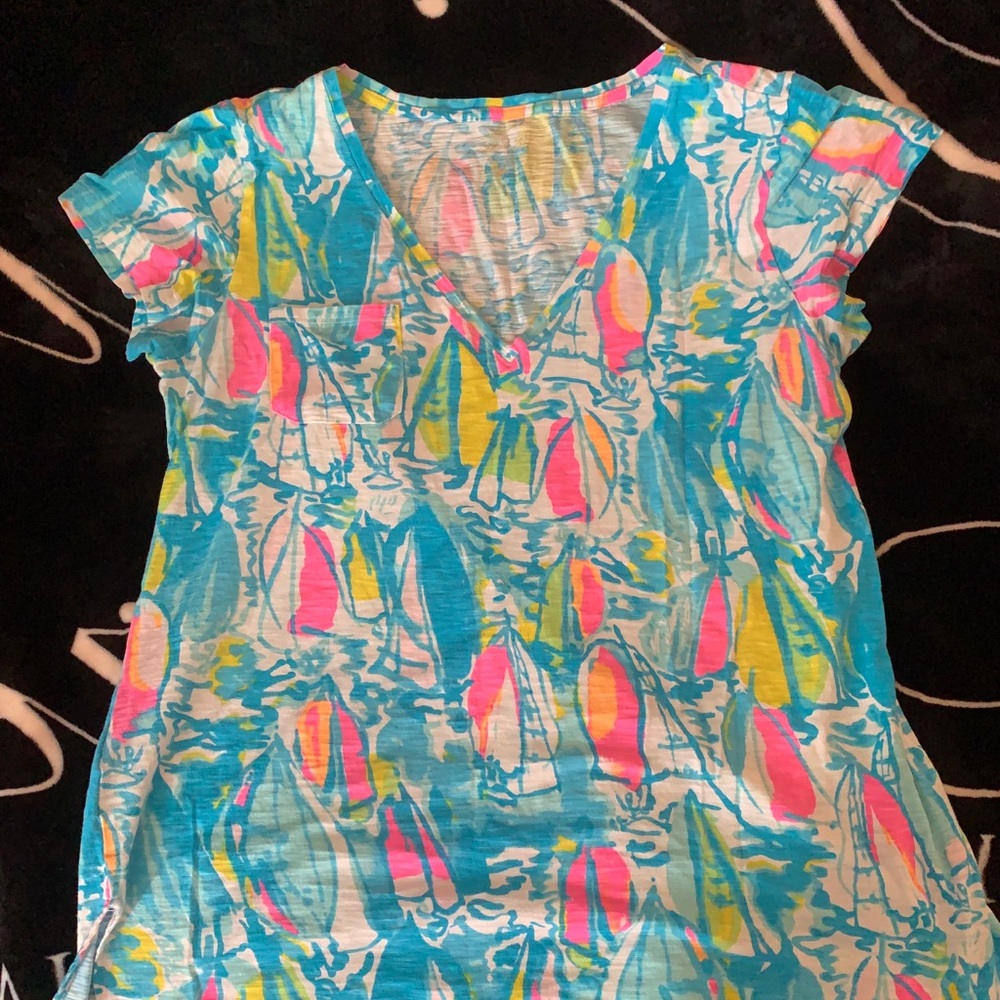 Lily Pulitzer Meredith Short Sleeve Tee - Size M